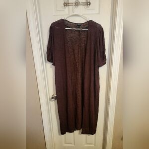 Torrid Brown Maxi Cardigan